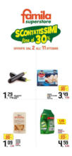 Famila Superstore Scontatissimi fino al 30% - al 11.10.2025