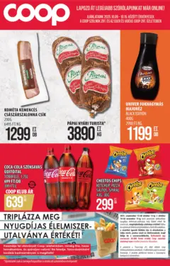COOP Szolnok Akciós újság - amely érvényes a következő dátumtól: 09.10.2025