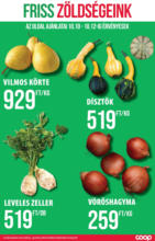 COOP Szolnok újság érvényessége - 2025.10.15-ig