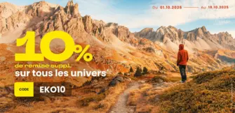10 % de remise suppl. sur tous les univers