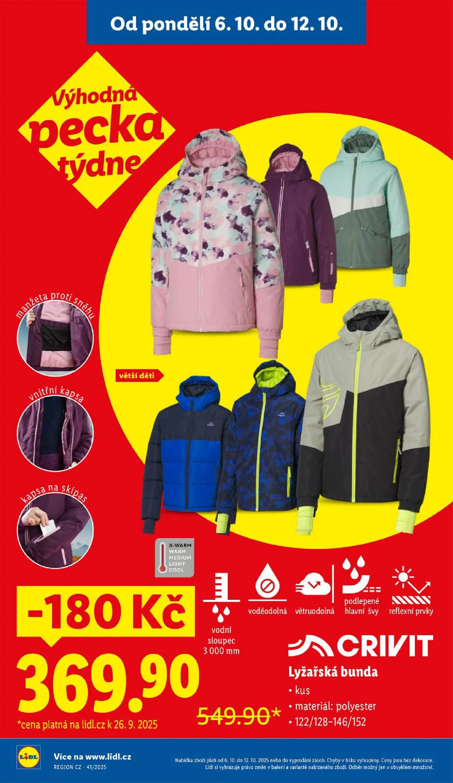 Lidl leták od 05.10.2025 - Nový akční leták | Strana: 6 | Produkty: Bunda