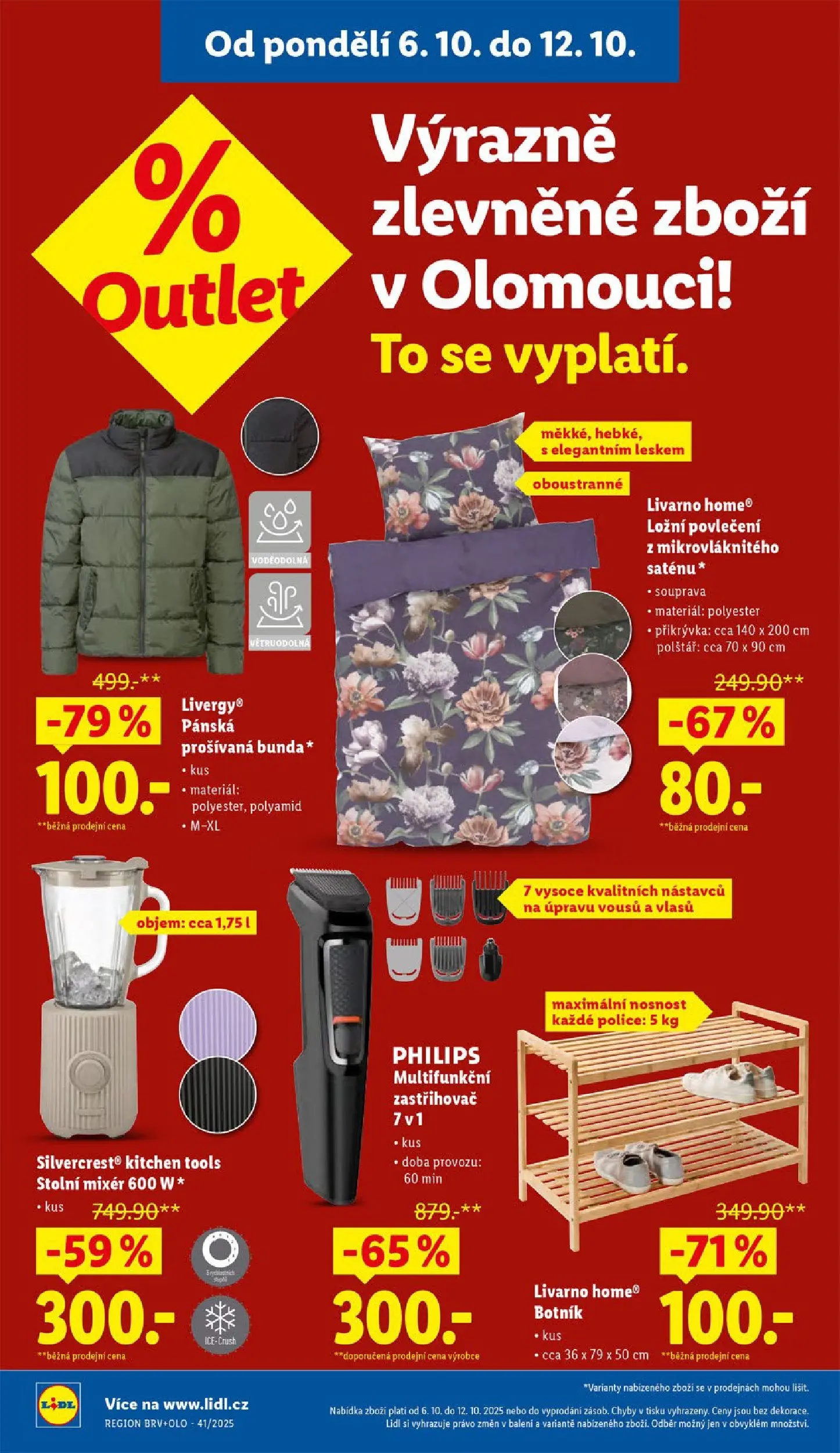 Lidl leták od 05.10.2025 - Nový akční leták | Strana: 7 | Produkty: Povlečení, Ložní povlečení, Přikrývka, Police