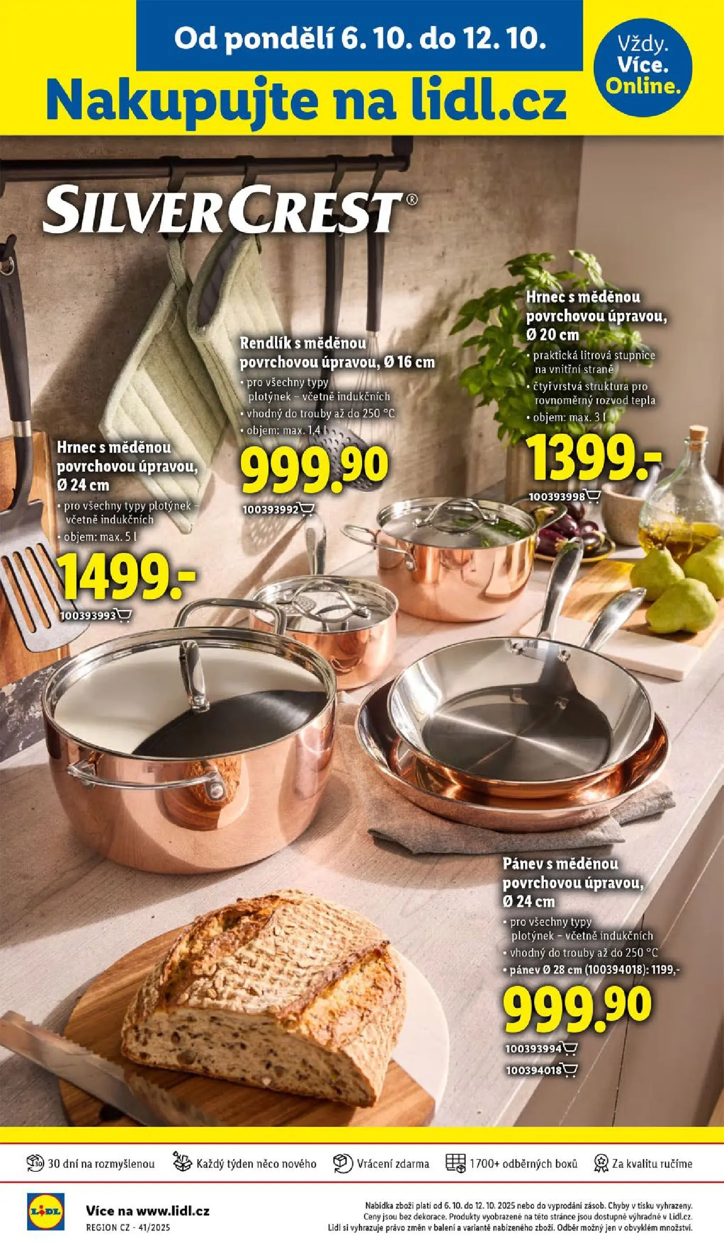Lidl leták od 05.10.2025 - Nový akční leták | Strana: 36 | Produkty: Pánev, Hrnec, Rendlík