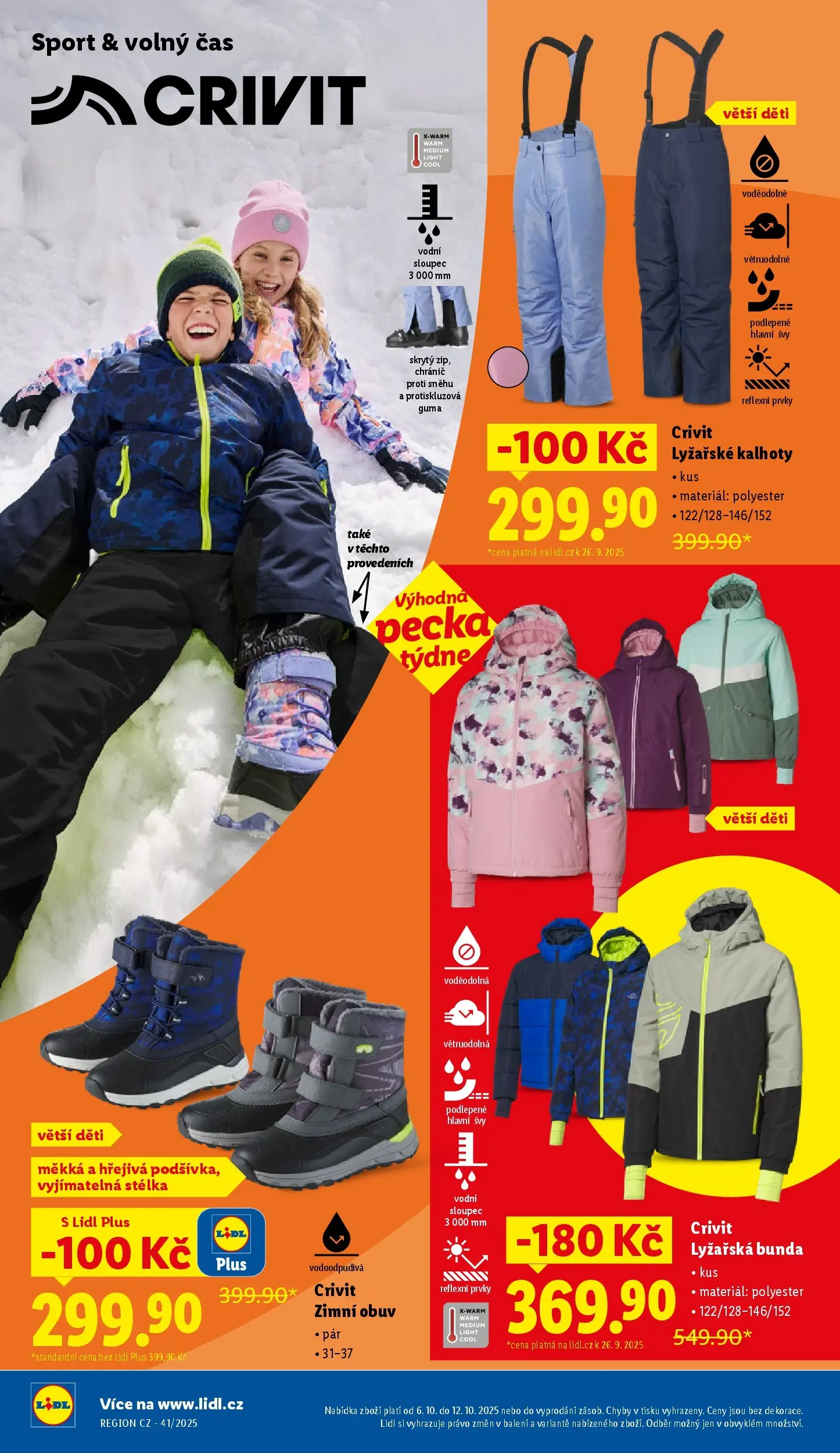 Lidl leták od 05.10.2025 - Nový akční leták | Strana: 38 | Produkty: Bunda, Kalhoty, Obuv, Guma