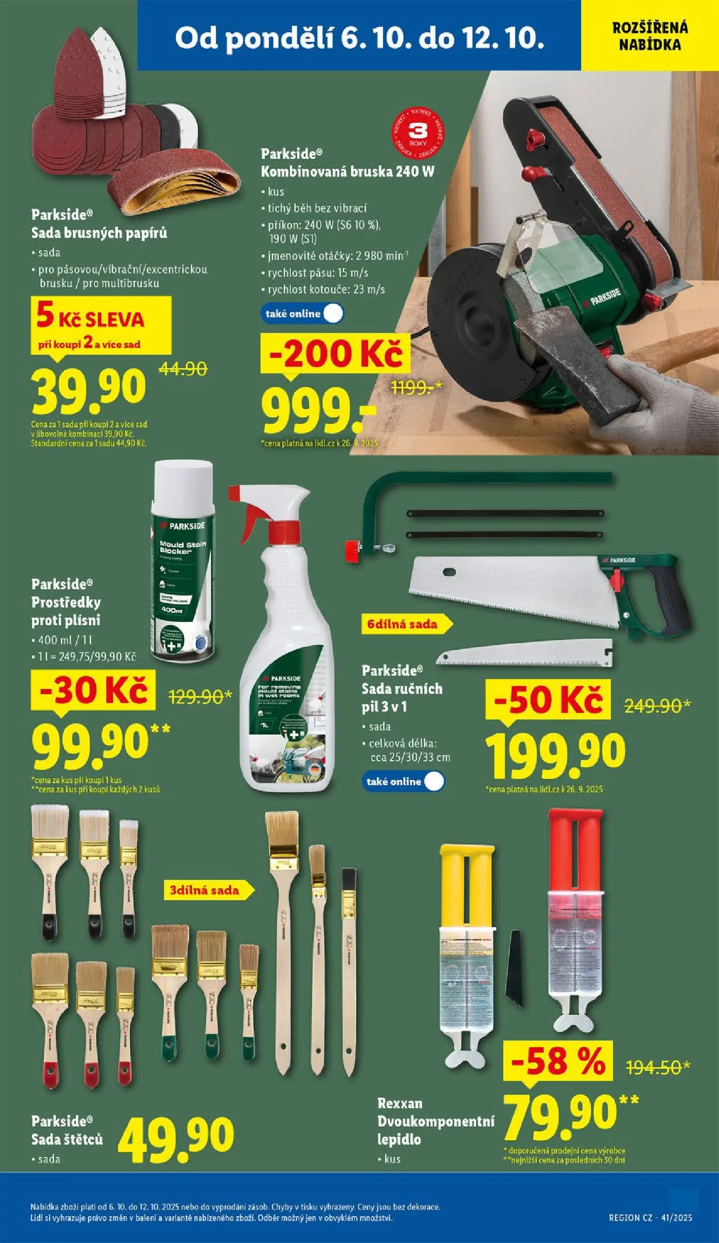 Lidl leták od 05.10.2025 - Nový akční leták | Strana: 47 | Produkty: Parkside, Bruska