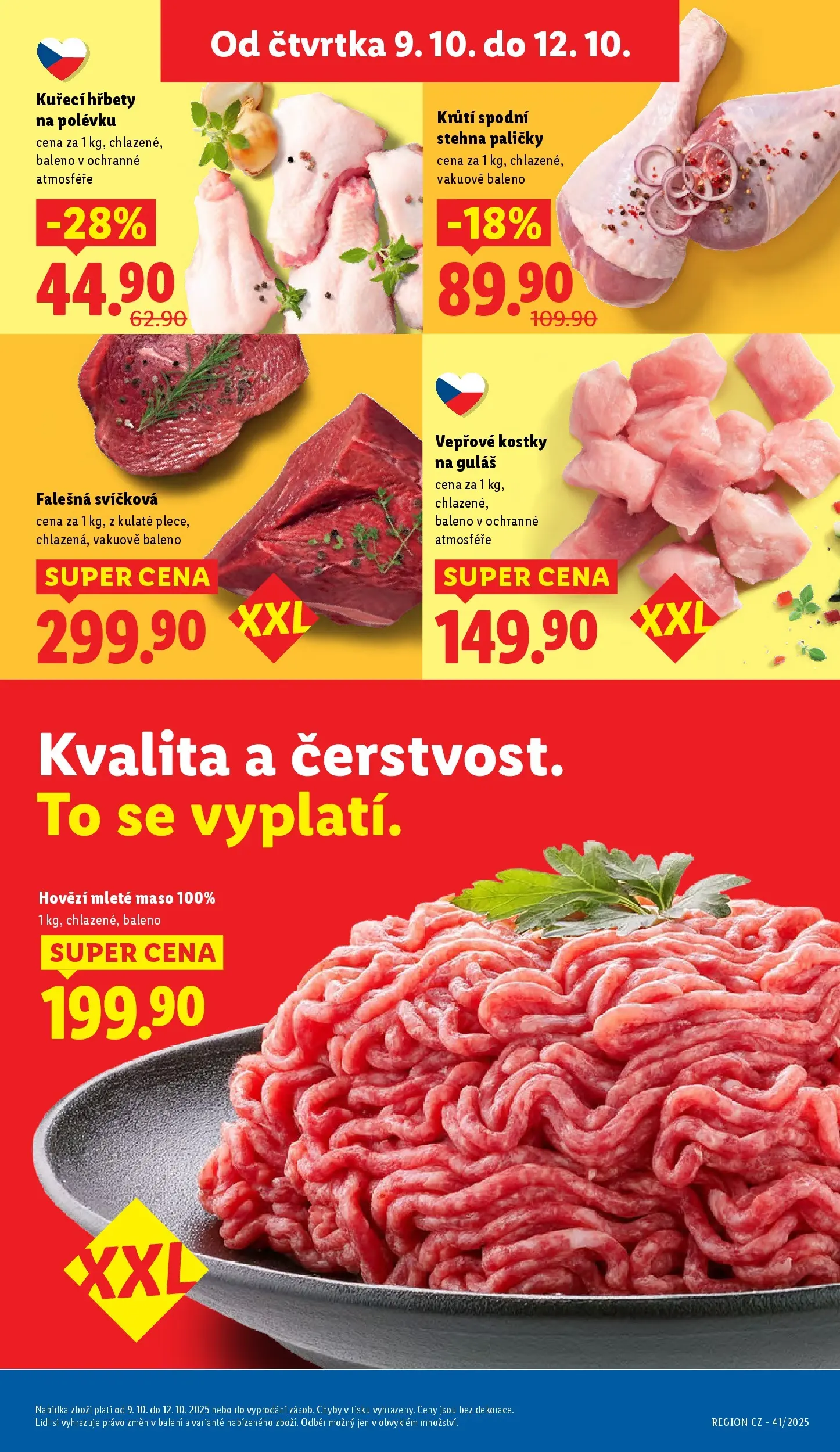 Lidl leták od 08.10.2025 - Nový akční leták | Strana: 11 | Produkty: Hovězí, Mleté maso, Maso, Kostky