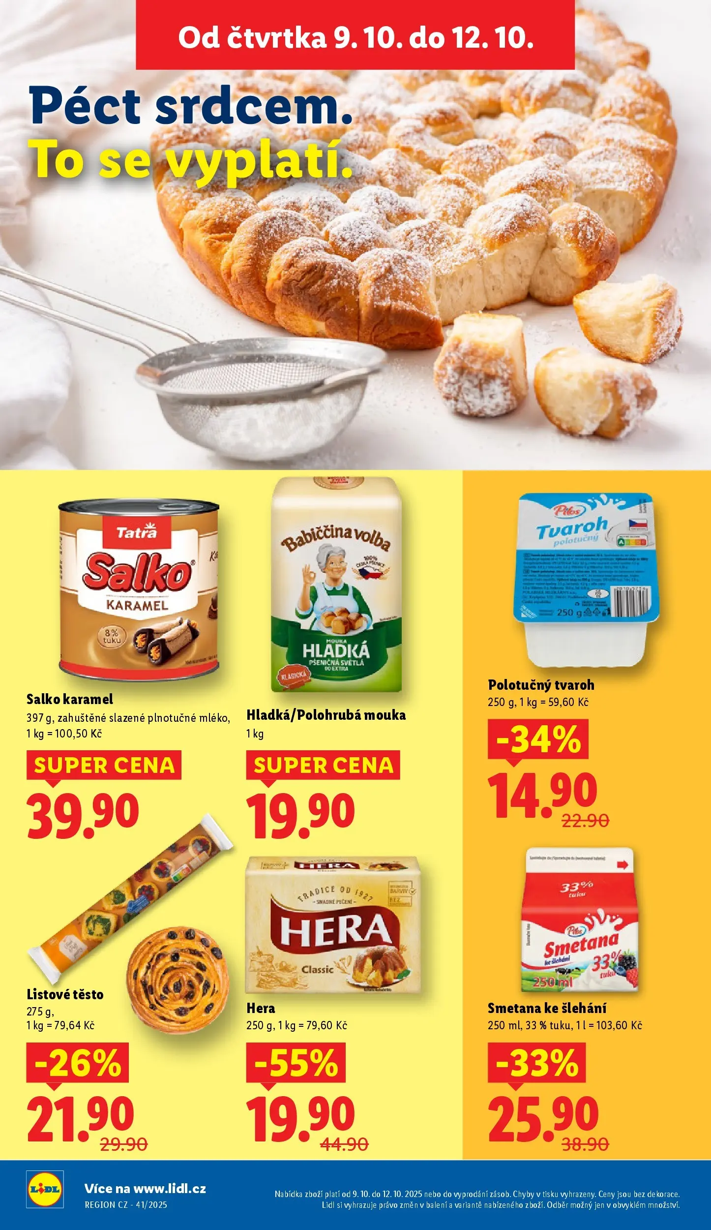 Lidl leták od 08.10.2025 - Nový akční leták | Strana: 18 | Produkty: Listové těsto, Salko, Mouka, Salko karamel