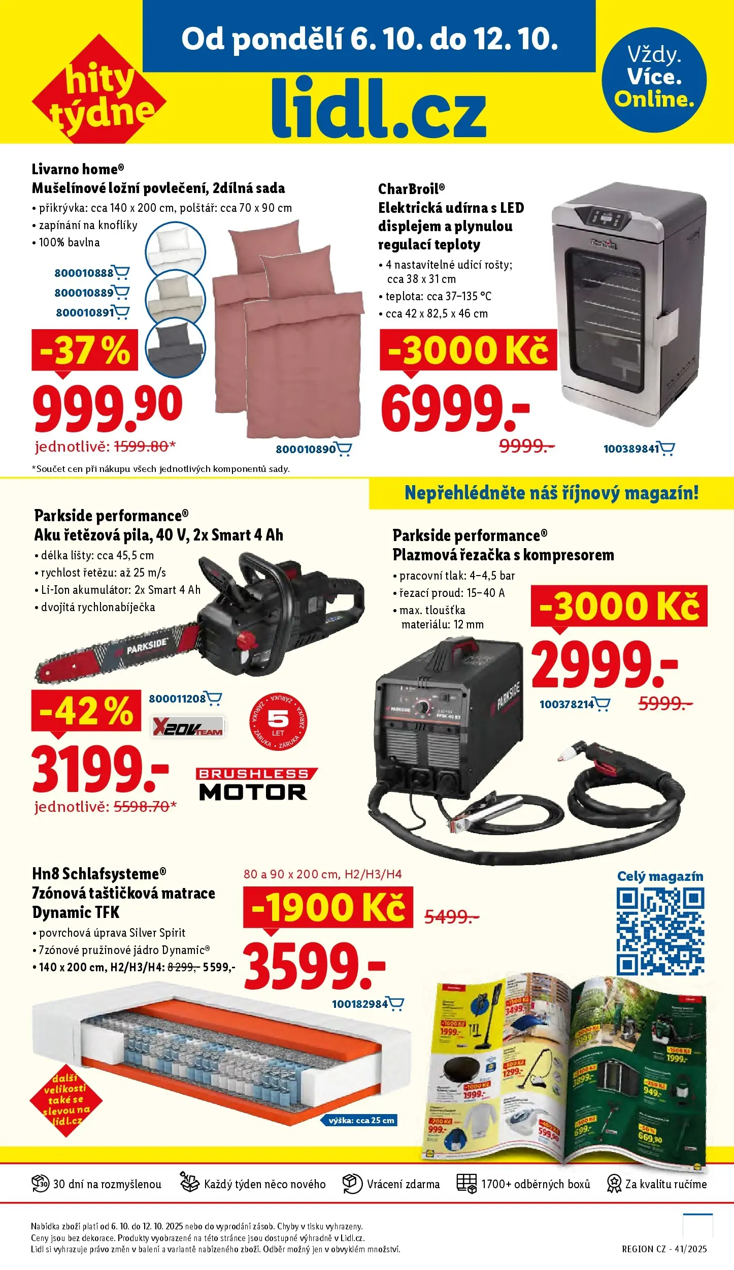Lidl leták od 08.10.2025 - Nový akční leták | Strana: 27 | Produkty: Parkside, Řezačka, Matrace, LED