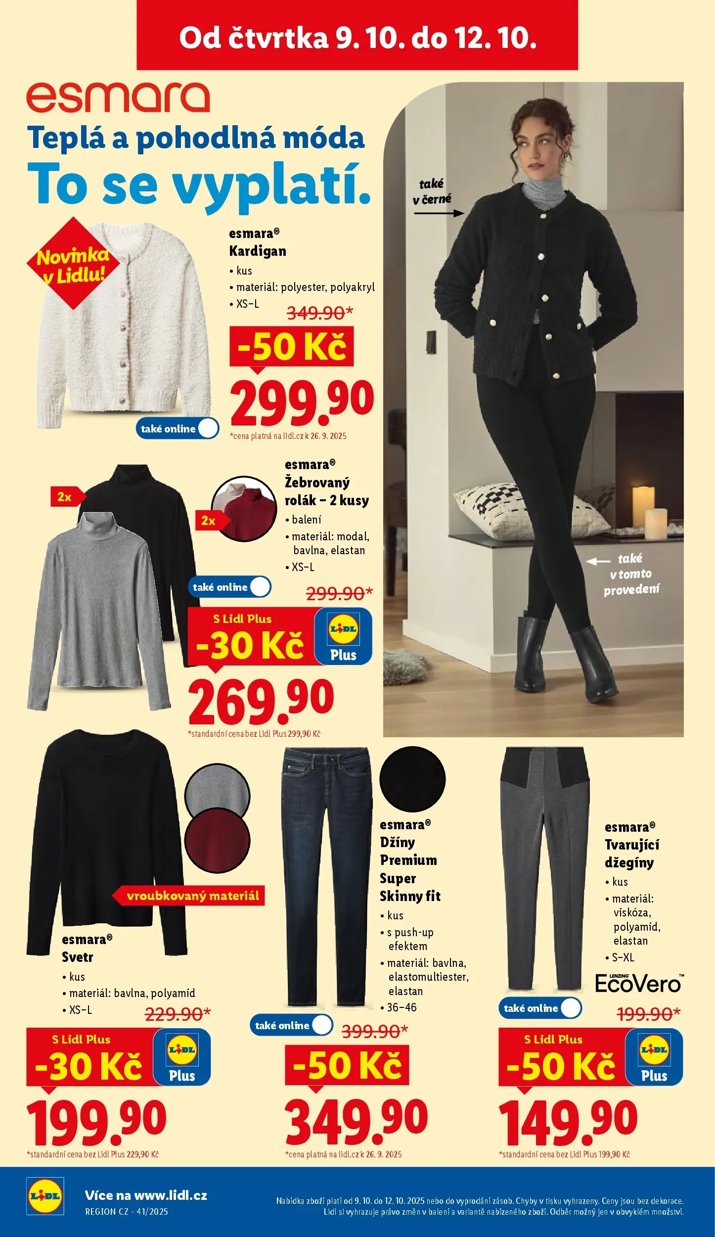 Lidl leták od 05.10.2025 - Nový akční leták | Strana: 26 | Produkty: Svetr, Džíny