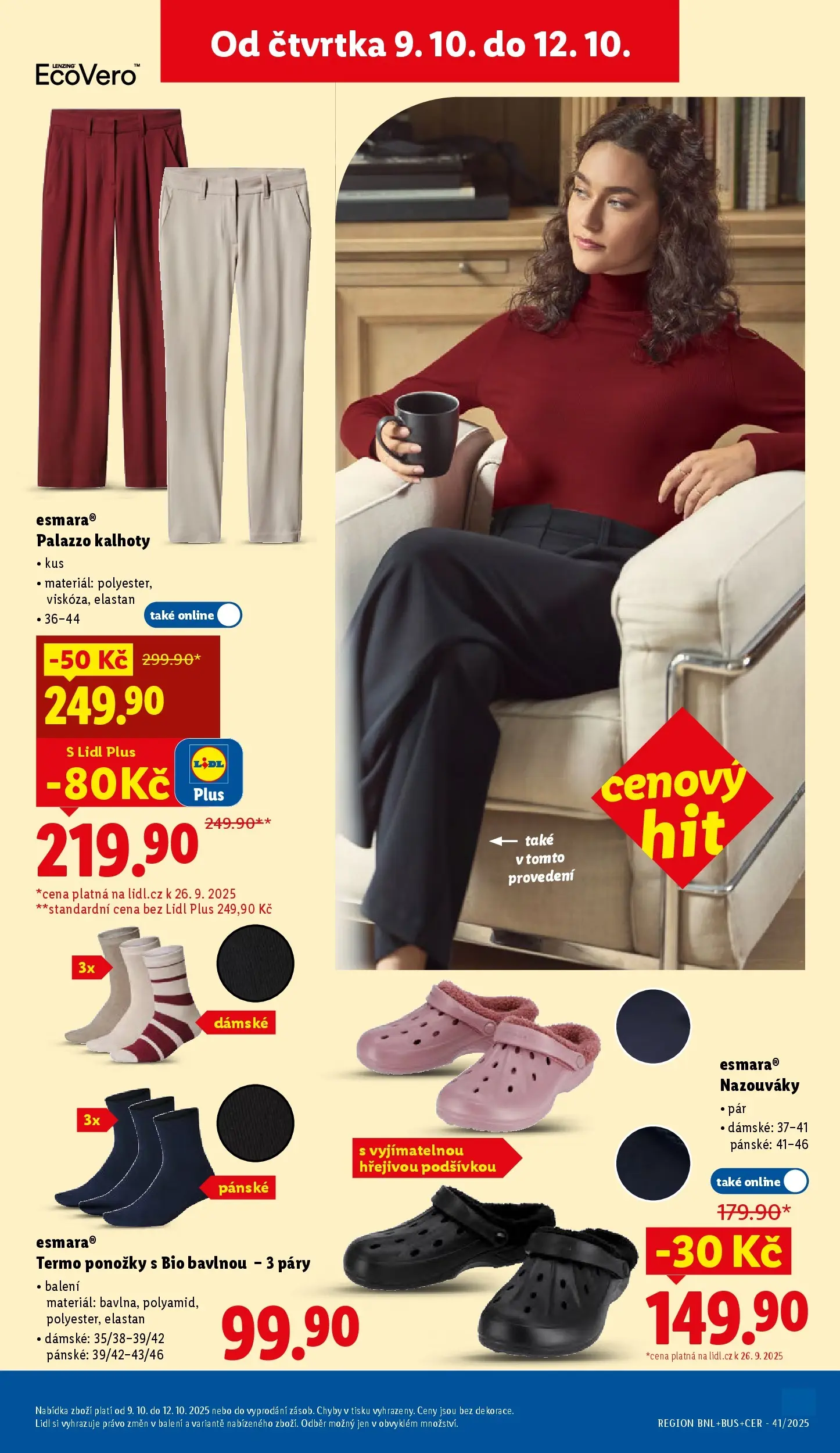 Lidl leták od 05.10.2025 - Nový akční leták | Strana: 27 | Produkty: Kalhoty, Ponožky