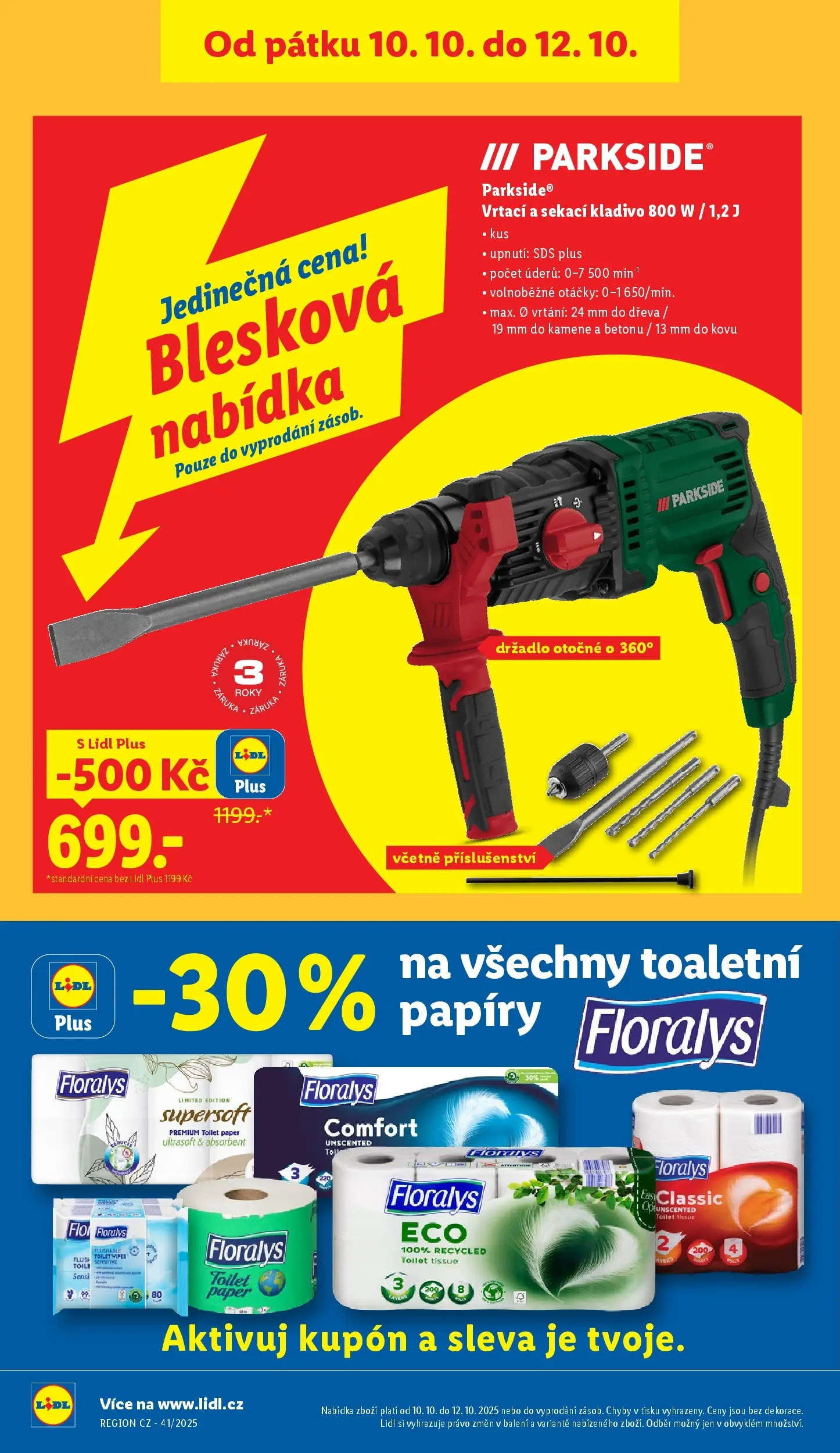Lidl leták od 05.10.2025 - Nový akční leták | Strana: 32 | Produkty: Parkside, Kladivo