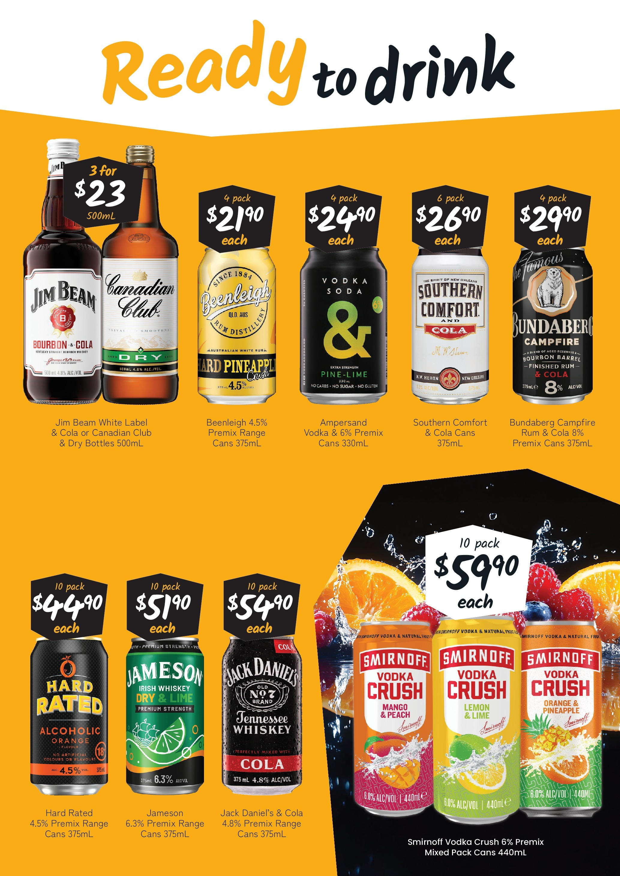 Cellarbrations Catalogue Wynnum, Narangba - 06/10/2025 > weekly / monthly specials | Page: 5 | Products: Pineapple, Whiskey, Peach, Lime