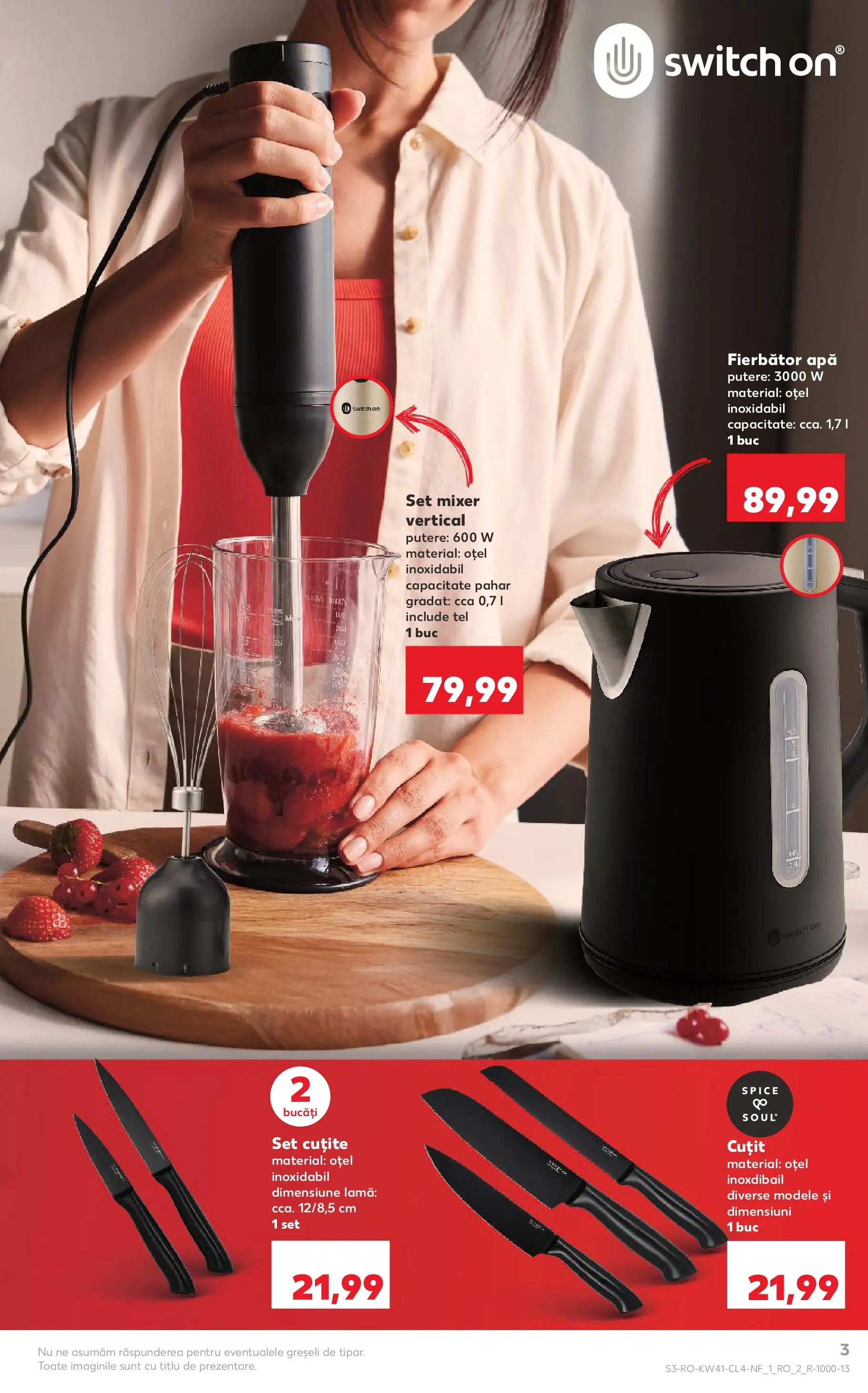 Catalog Kaufland - București 08.10.2025 - Revista si Oferta | Pagină: 3 | Produse: Blender, Zımba teli, Mixer, Apă