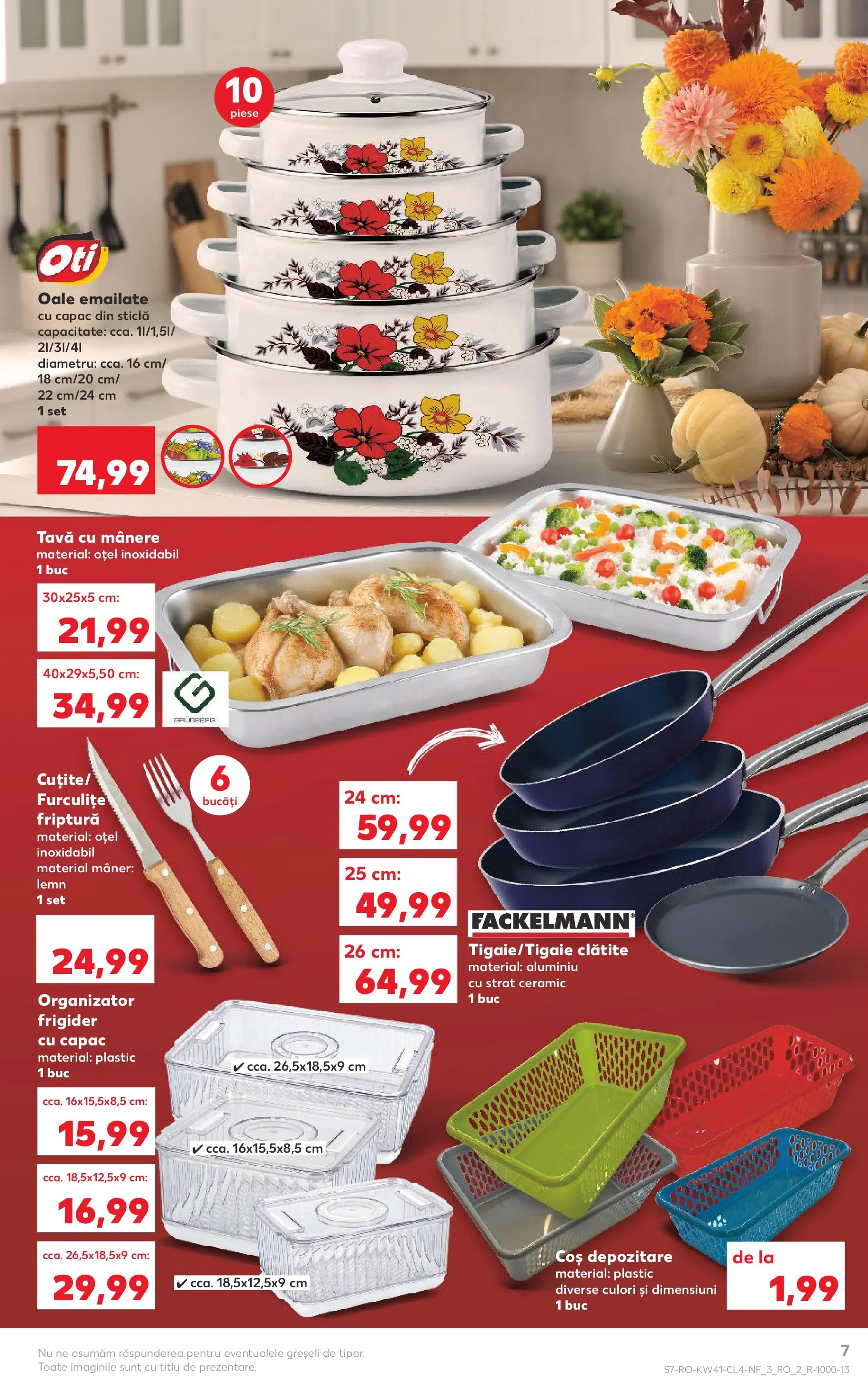 Catalog Kaufland - București 08.10.2025 - Revista si Oferta | Pagină: 7 | Produse: Frigider, Tigaie, Mâner, Clătite