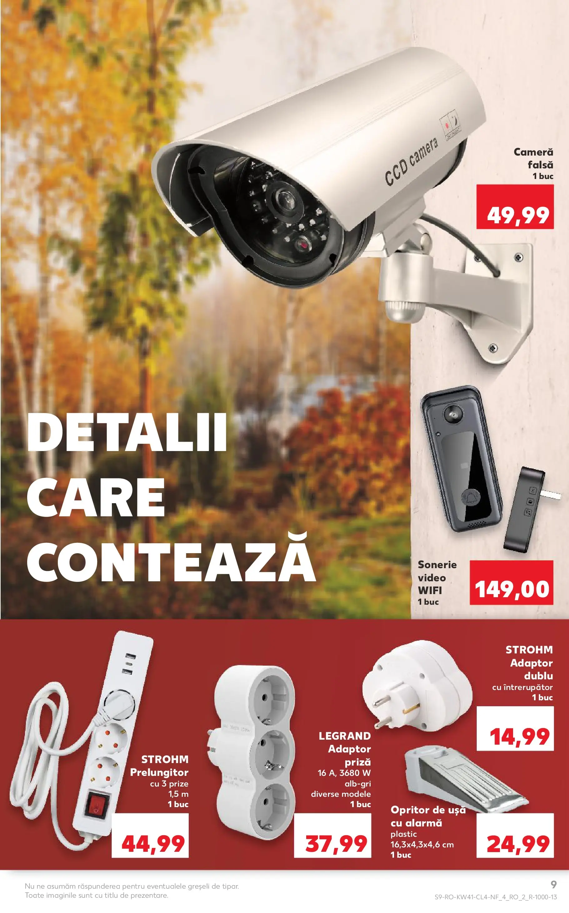 Catalog Kaufland - București 08.10.2025 - Revista si Oferta | Pagină: 9 | Produse: Prize, Video, Cameră, Adaptor