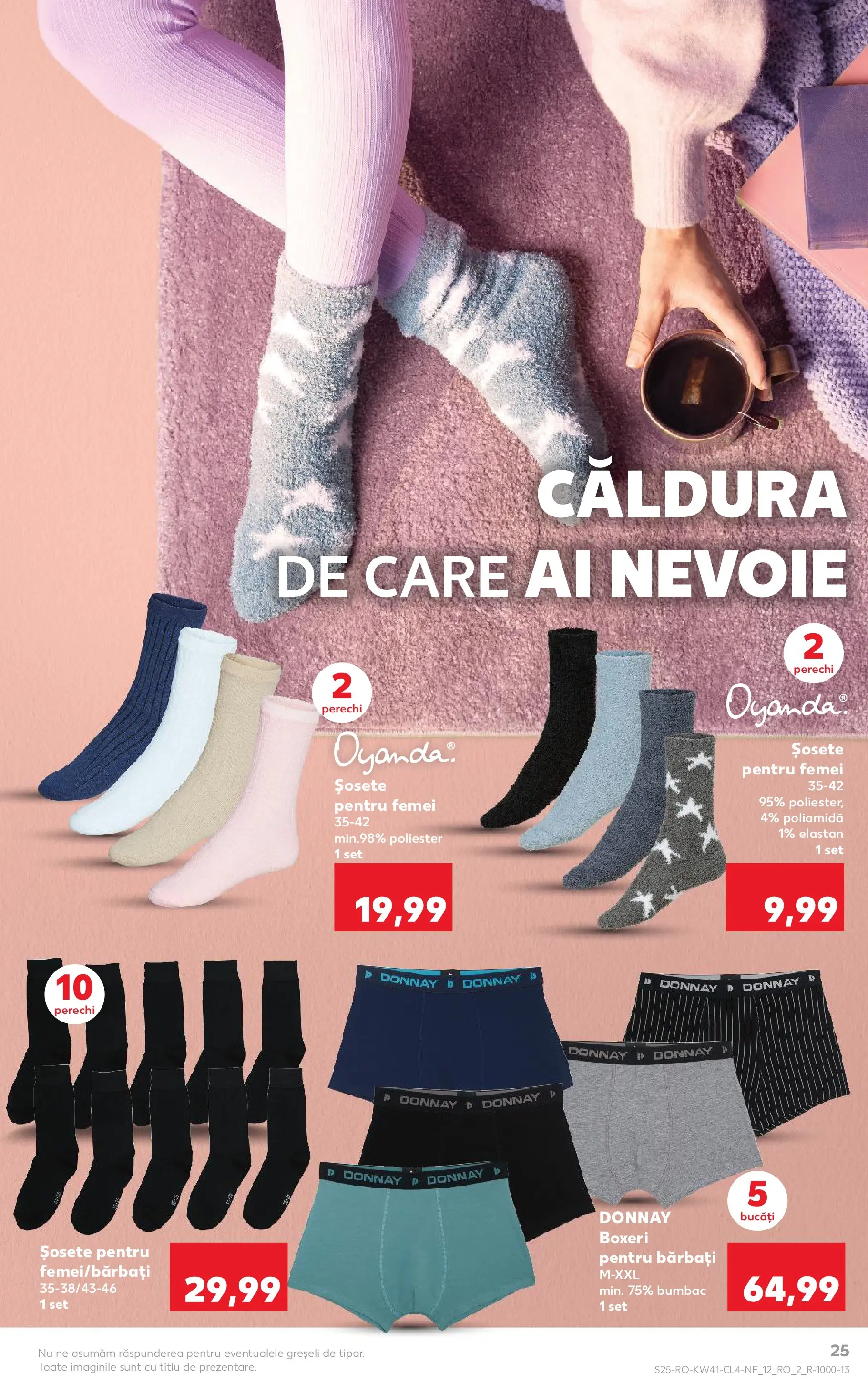 Catalog Kaufland - București 08.10.2025 - Revista si Oferta | Pagină: 25 | Produse: Șosete, Boxeri