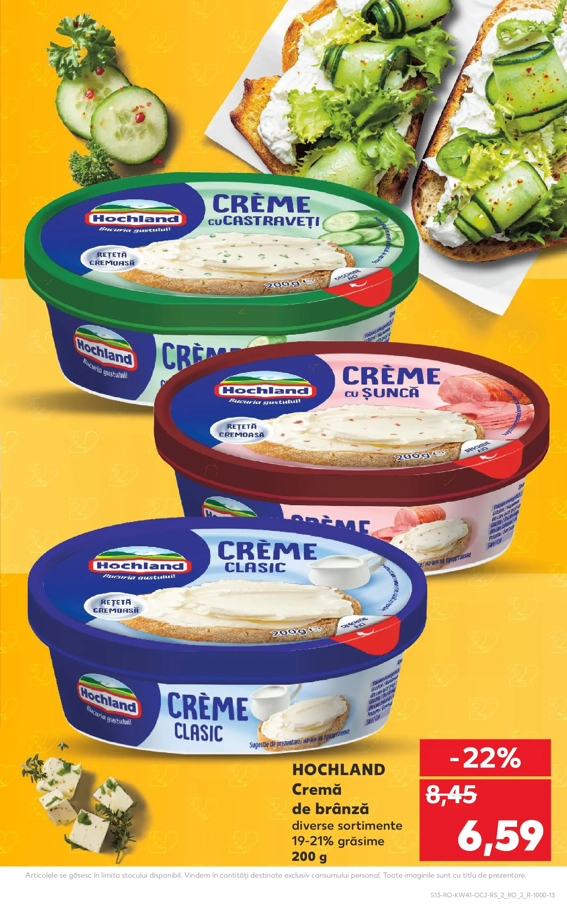Catalog Kaufland - Bucureşti 08.10.2025 - Revista si Oferta | Pagină: 13 | Produse: Brânză, Cremă, Șuncă, Cremă de brânză
