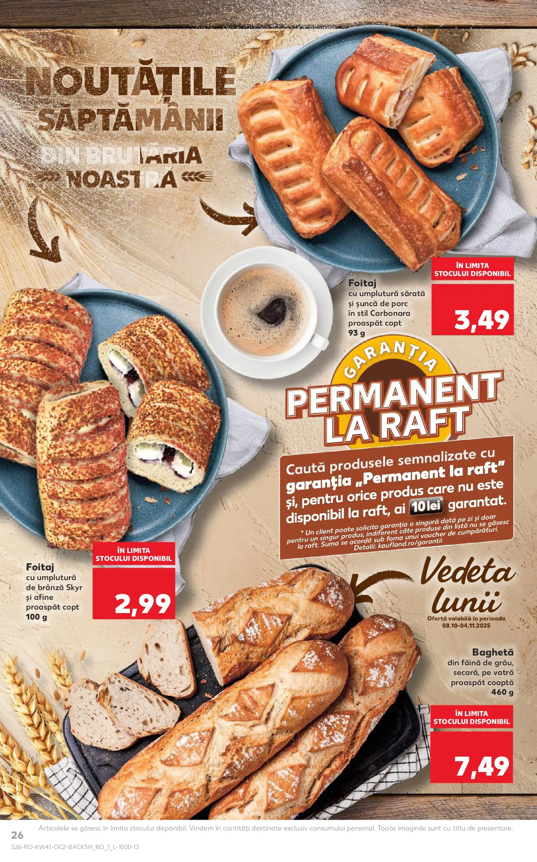 Catalog Kaufland - Bucureşti 08.10.2025 - Revista si Oferta | Pagină: 26 | Produse: Afine, Raft, Șuncă, Făină