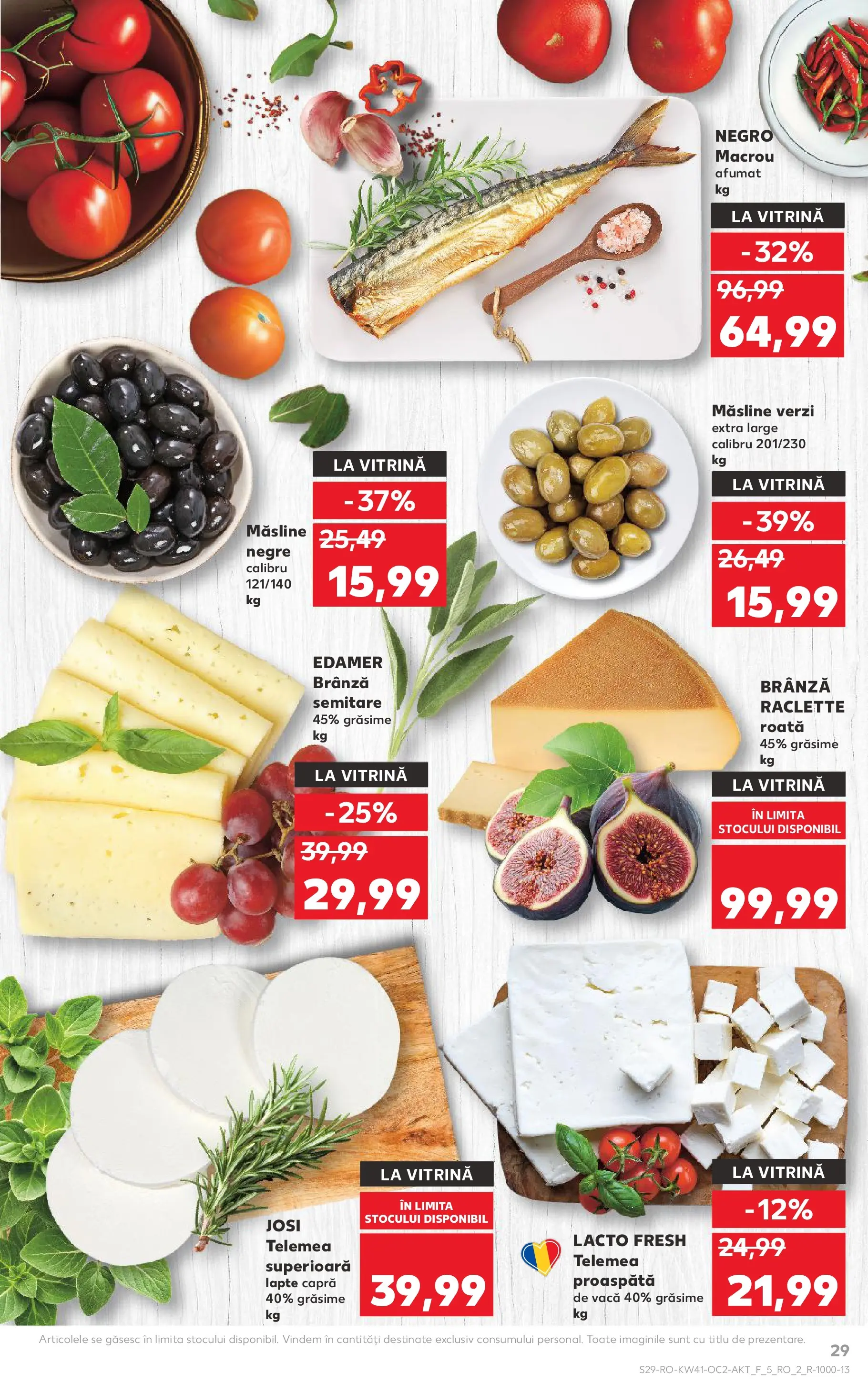 Catalog Kaufland - Bucureşti 08.10.2025 - Revista si Oferta | Pagină: 29 | Produse: Hijyenik ped, Vitrină, Lapte, Brânză