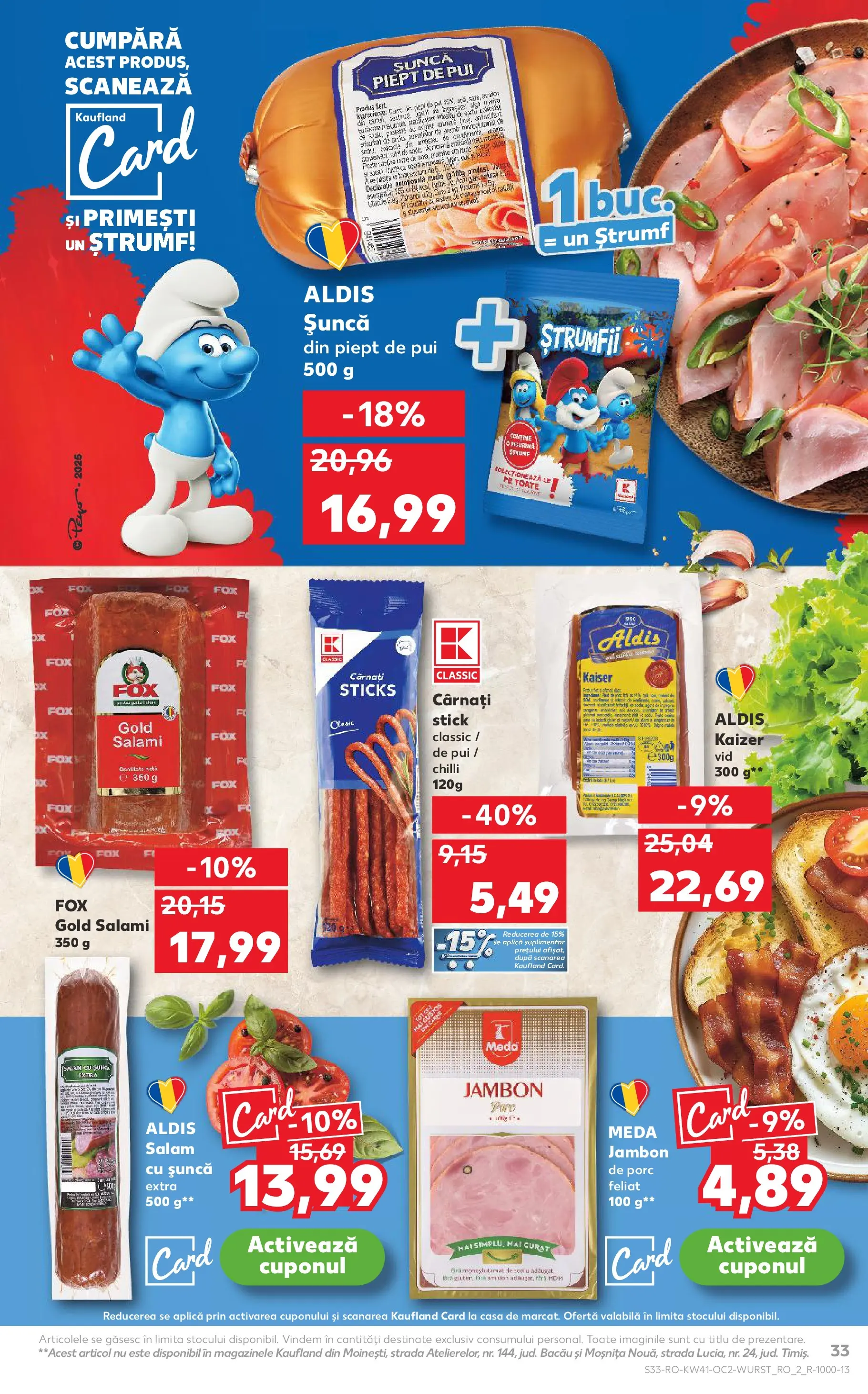Catalog Kaufland - Bucureşti 08.10.2025 - Revista si Oferta | Pagină: 33 | Produse: Chilli, Hacıyatmaz Kedi Oyuncağı, Salam, Cârnați