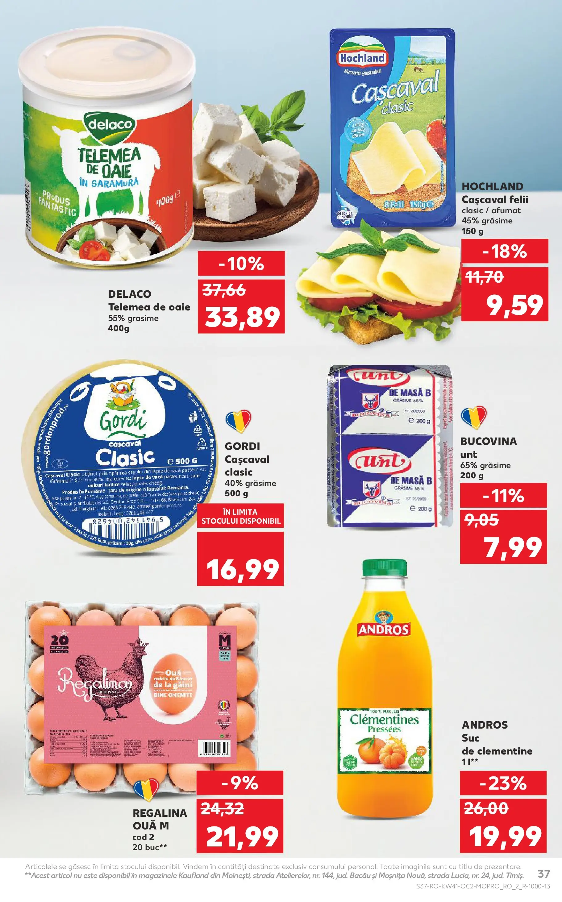 Catalog Kaufland - Bucureşti 08.10.2025 - Revista si Oferta | Pagină: 37 | Produse: Masaüstü kılıfı, Cașcaval, Lapte, Sare