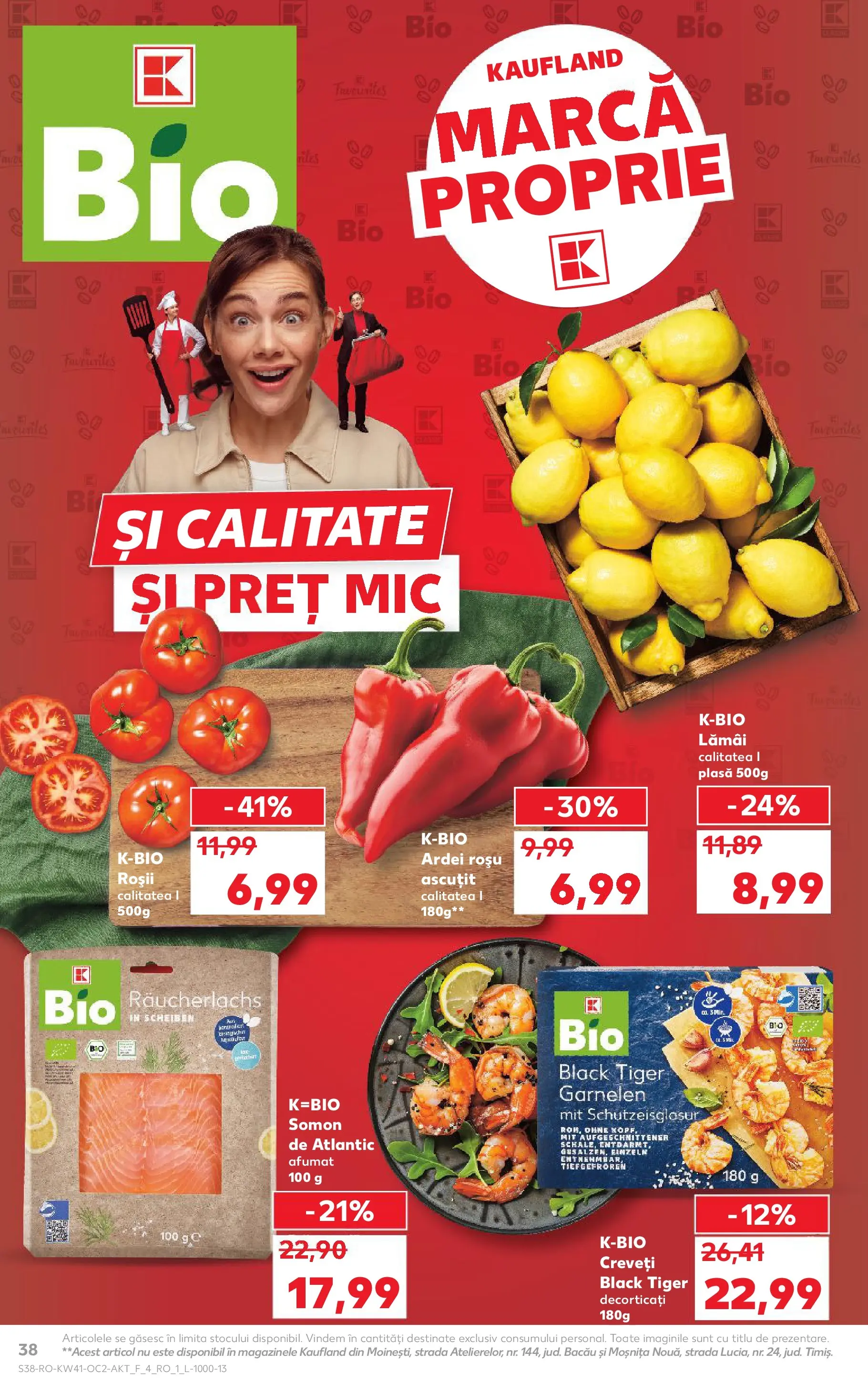 Catalog Kaufland - Bucureşti 08.10.2025 - Revista si Oferta | Pagină: 38 | Produse: Şerit ödül, Ardei, Roșii