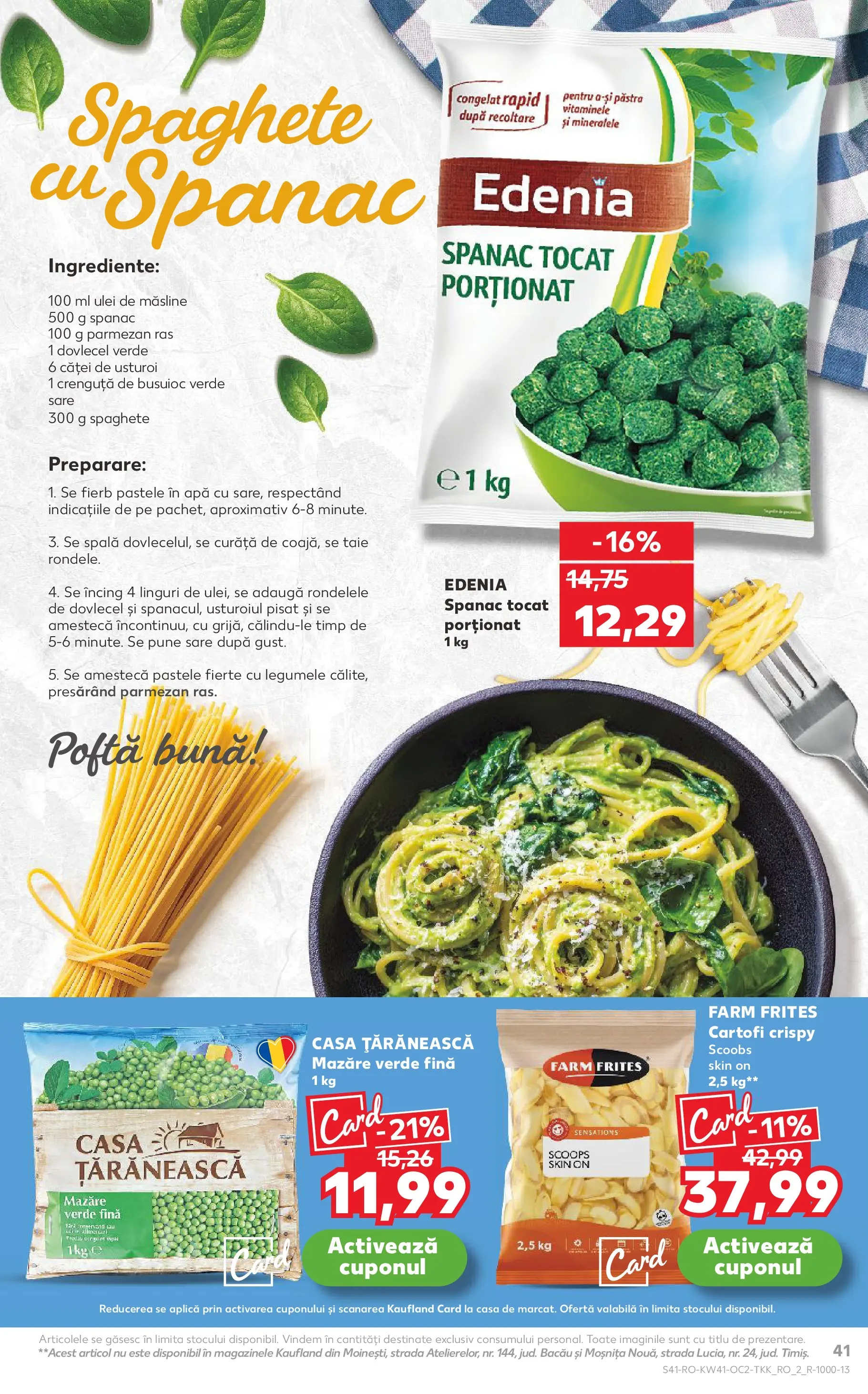 Catalog Kaufland - Bucureşti 08.10.2025 - Revista si Oferta | Pagină: 41 | Produse: Mazăre, Ulei, Cartofi, Usturoi