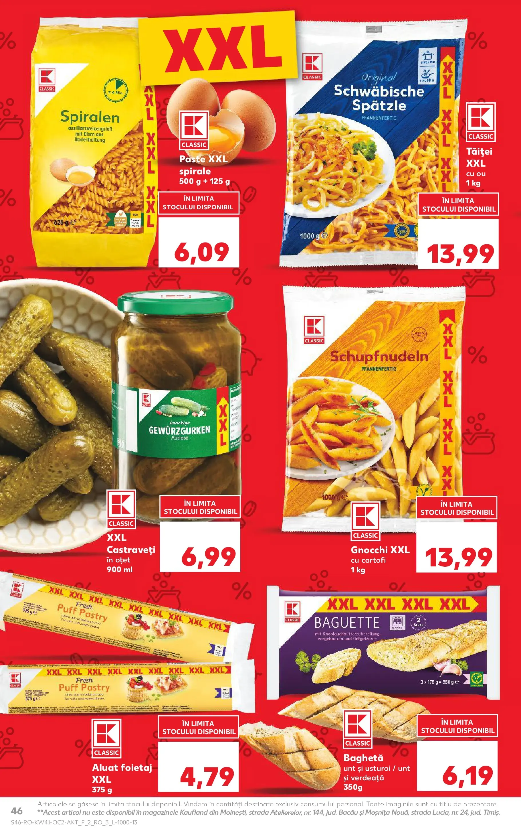 Catalog Kaufland - Bucureşti 08.10.2025 - Revista si Oferta | Pagină: 46 | Produse: Aluat, Paste, Castraveți, Verdeață