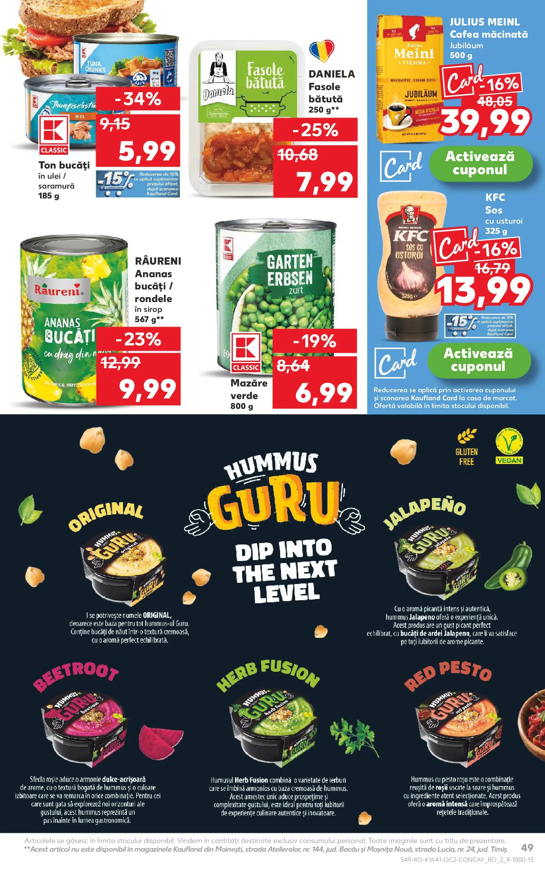 Catalog Kaufland - Bucureşti 08.10.2025 - Revista si Oferta | Pagină: 49 | Produse: Ardei, Ananas, Sirop, Sos