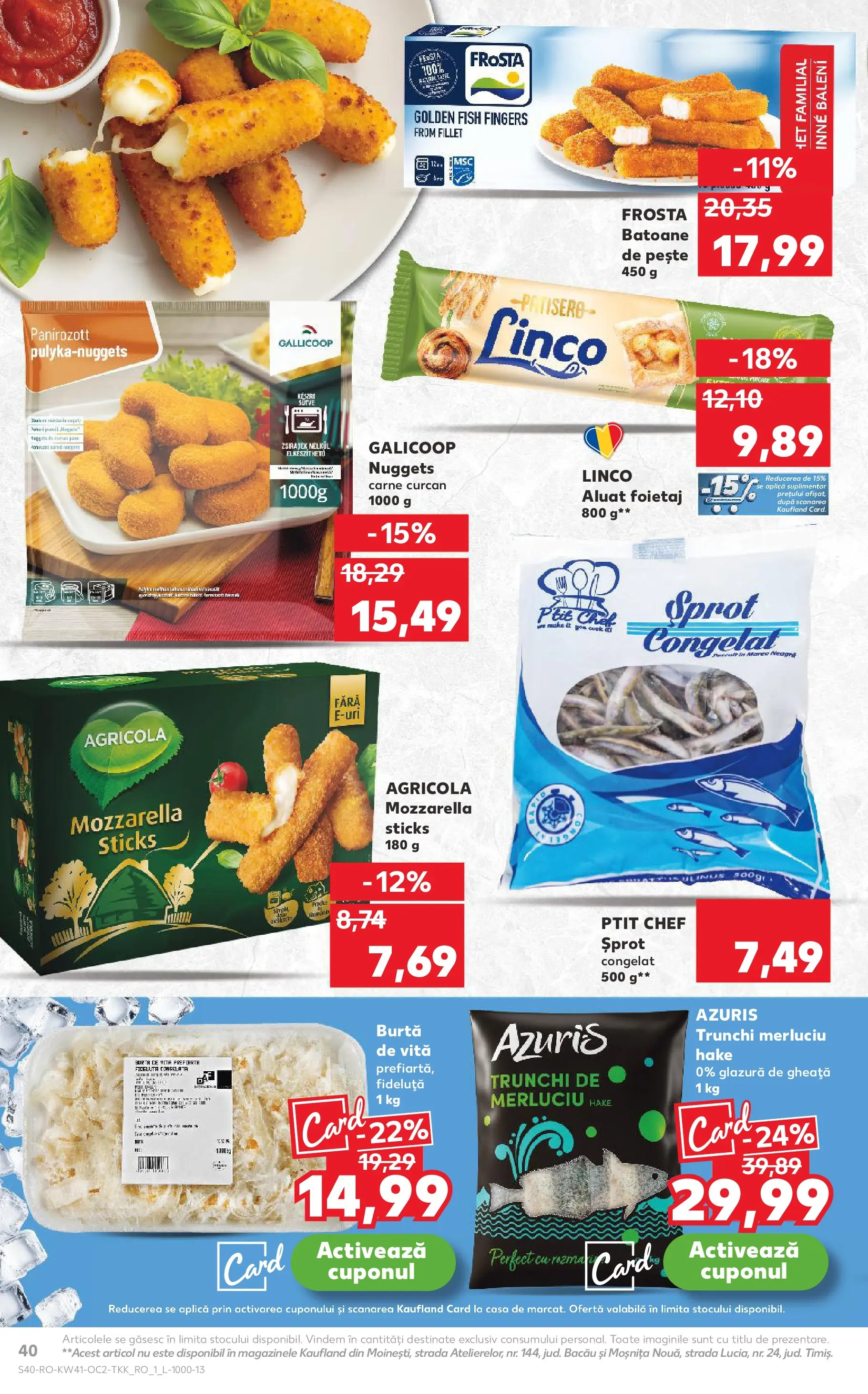 Catalog Kaufland - Bucureşti 08.10.2025 - Revista si Oferta | Pagină: 40 | Produse: Marker kalem, Foietaj, Mozzarella, Pește