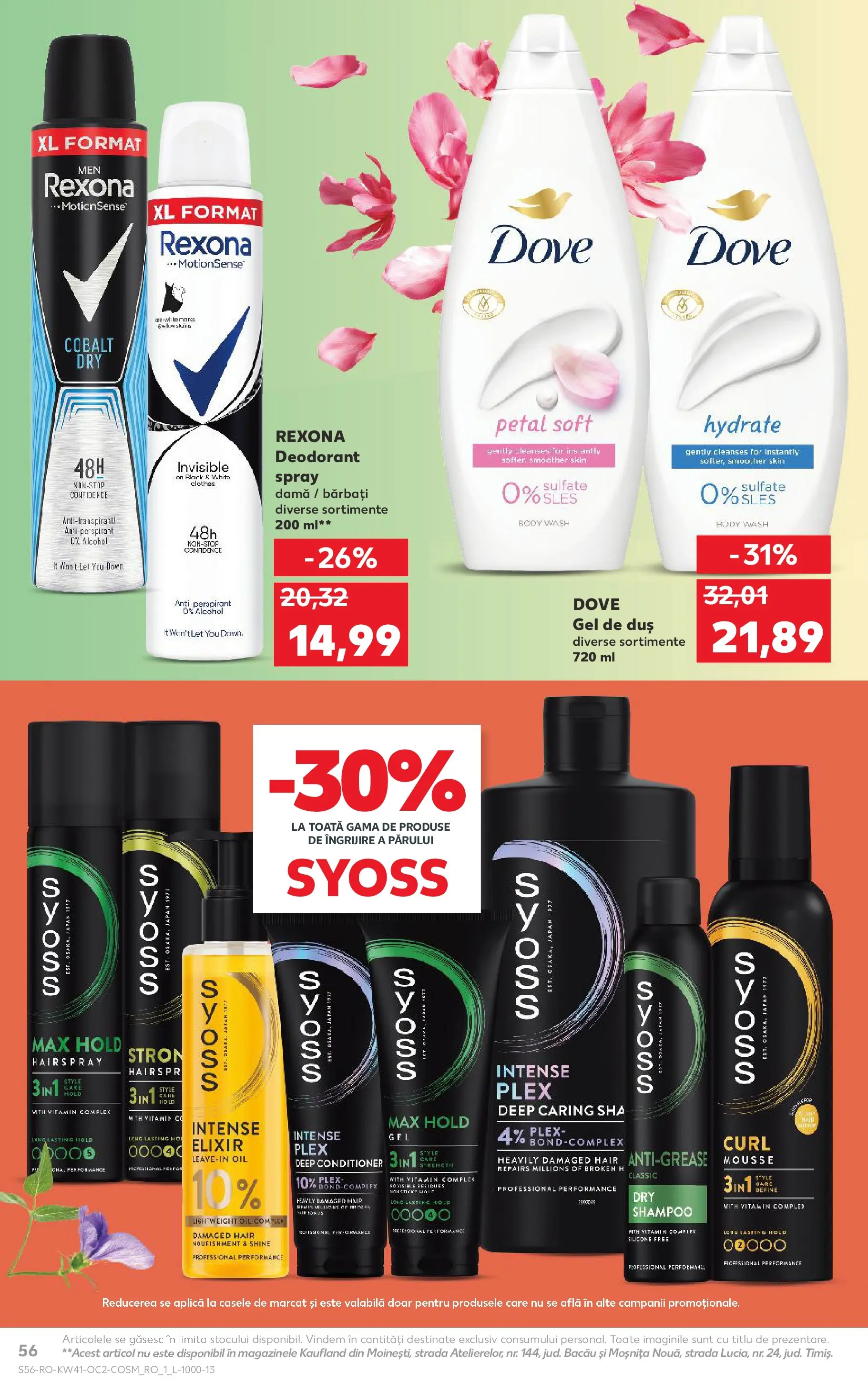 Catalog Kaufland - Bucureşti 08.10.2025 - Revista si Oferta | Pagină: 56 | Produse: Delgeç, Duș, Gel de duș, Deodorant