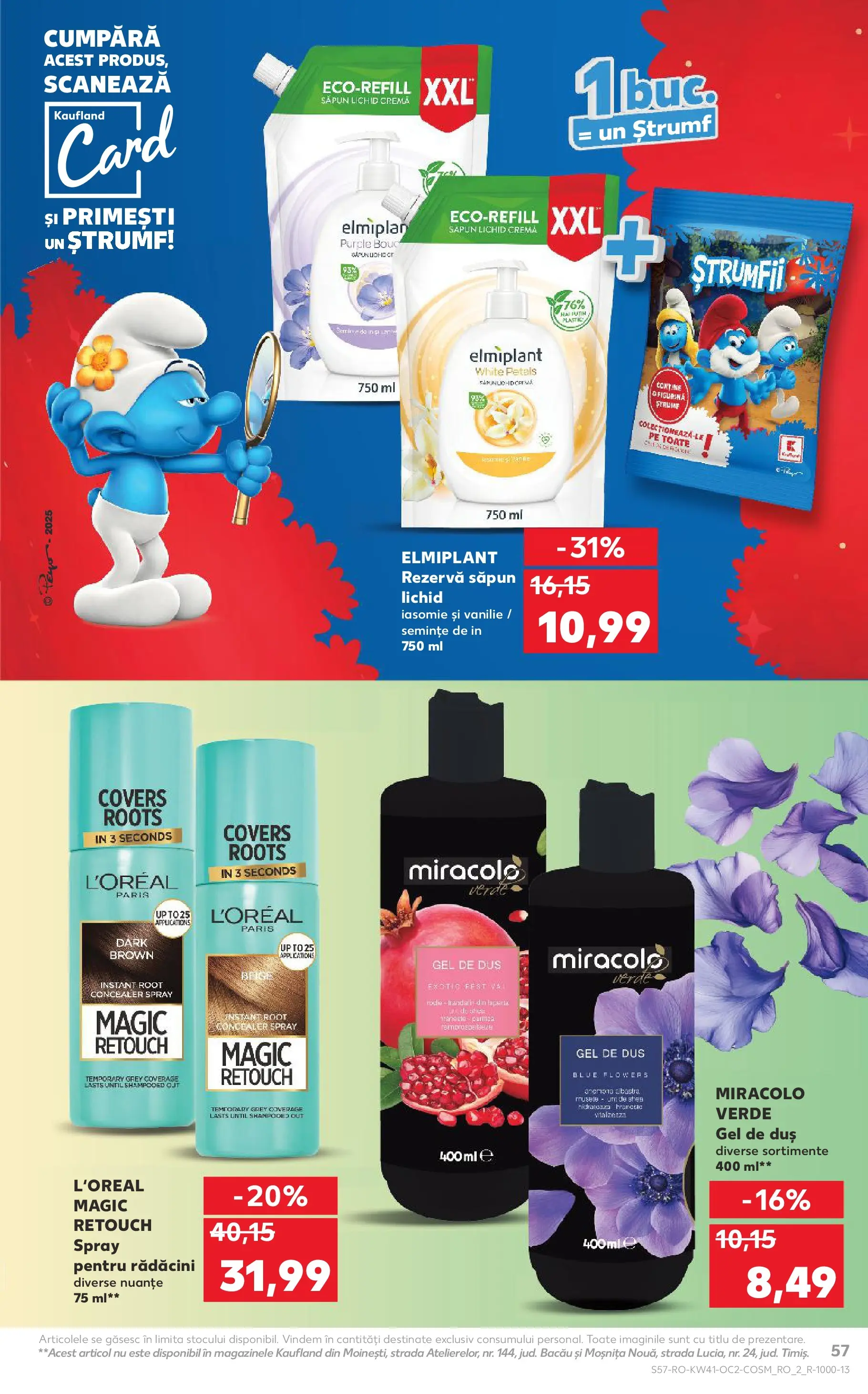 Catalog Kaufland - Bucureşti 08.10.2025 - Revista si Oferta | Pagină: 57 | Produse: Concealer, Cremă, Săpun, Rezervă săpun