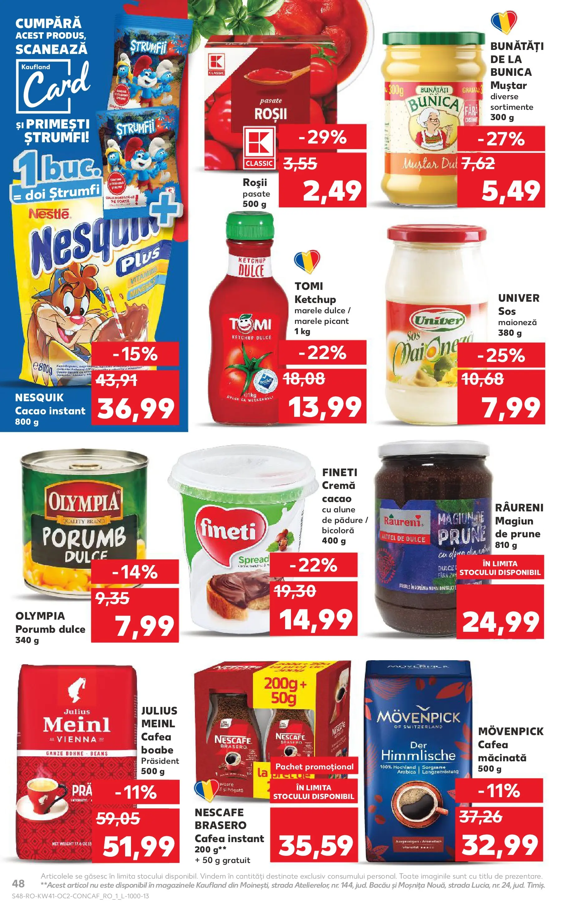 Catalog Kaufland - Bucureşti 08.10.2025 - Revista si Oferta | Pagină: 48 | Produse: Alune, Roșii, Porumb, Maioneză