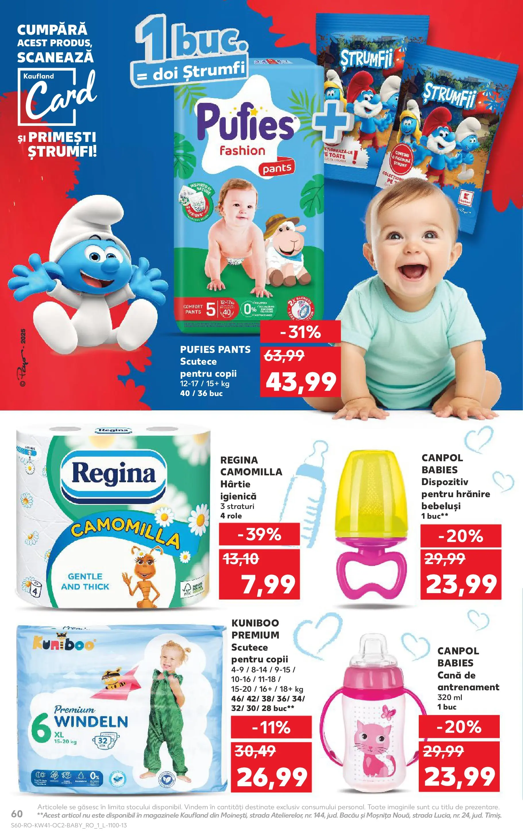 Catalog Kaufland - Sfântu Gheorghe 08.10.2025 - Revista si Oferta | Pagină: 60 | Produse: Pirinç gevreği, Role, Scutece