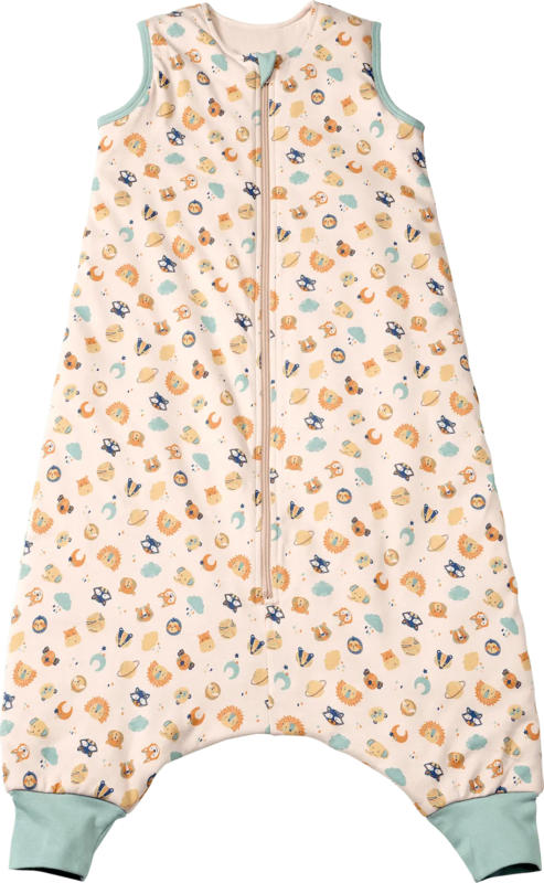 ALANA Schlafsack mit Beinen 3 TOG mit Tier-Muster, beige, 110 cm