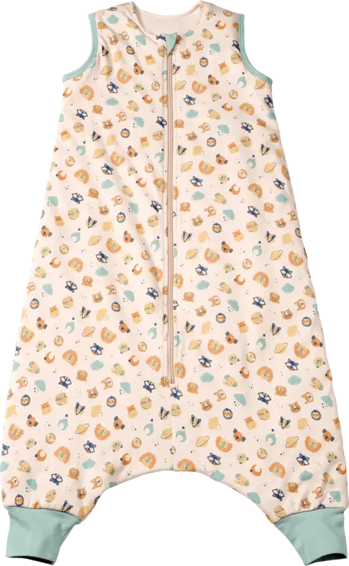 ALANA Schlafsack mit Beinen 3 TOG mit Tier-Muster, beige, 100 cm
