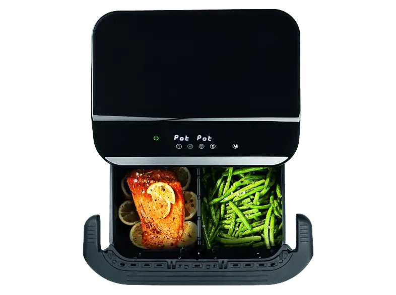 Gourmetmaxx 16584 Air Genius Heißluftfritteuse 10 l, Schwarz