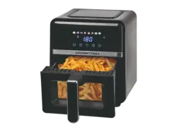 Gourmetmaxx 16539 Heißluftfritteuse mit Sichtfenster 5 kg, Schwarz