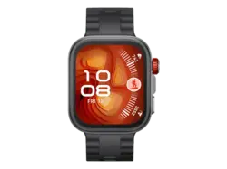 Huawei Watch Fit 4 Pro mit Fluorelastomer-Armband, Black; Smartwatch