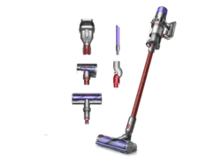 Dyson V15 Origin Staubsauger (0,77 l, Akkulaufzeit: bis zu 60 Minuten, Nickel/Rot)
