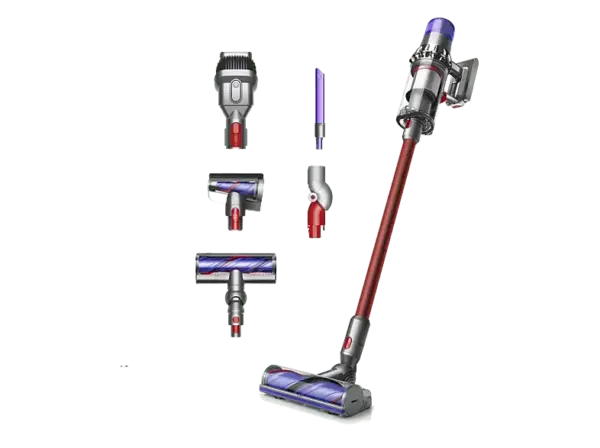 Dyson V15 Origin Staubsauger (0,54 l, Akkulaufzeit: bis zu 60 Minuten, Nickel/Rot)