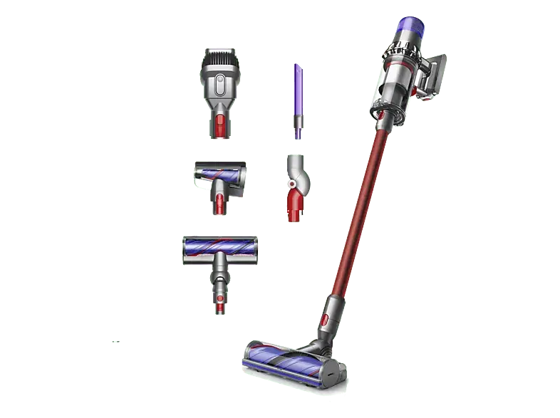Dyson V15 Origin Staubsauger (0,77 l, Akkulaufzeit: bis zu 60 Minuten, Nickel/Rot)