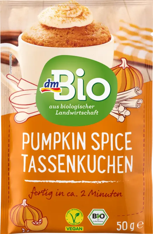 dmBio Tassenkuchen, Pumpkin Spice