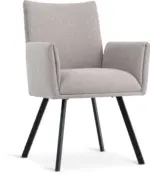 JYSK JYSK Кухненски стол GJESING бежов текстил/черен