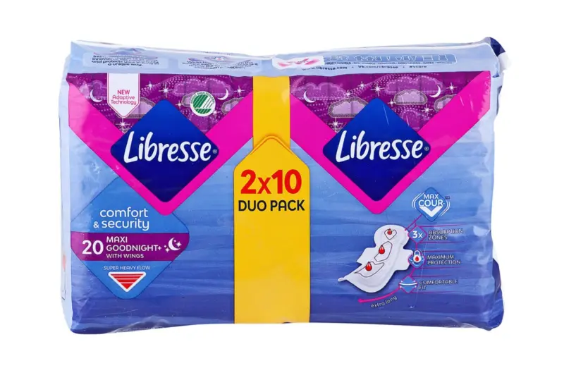 Libresse Дамски превръзки Maxi + Goodnight