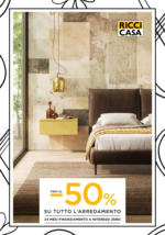 Ricci Casa Fino al 50% di sconto su tutto l'arredamento - al 19.10.2025