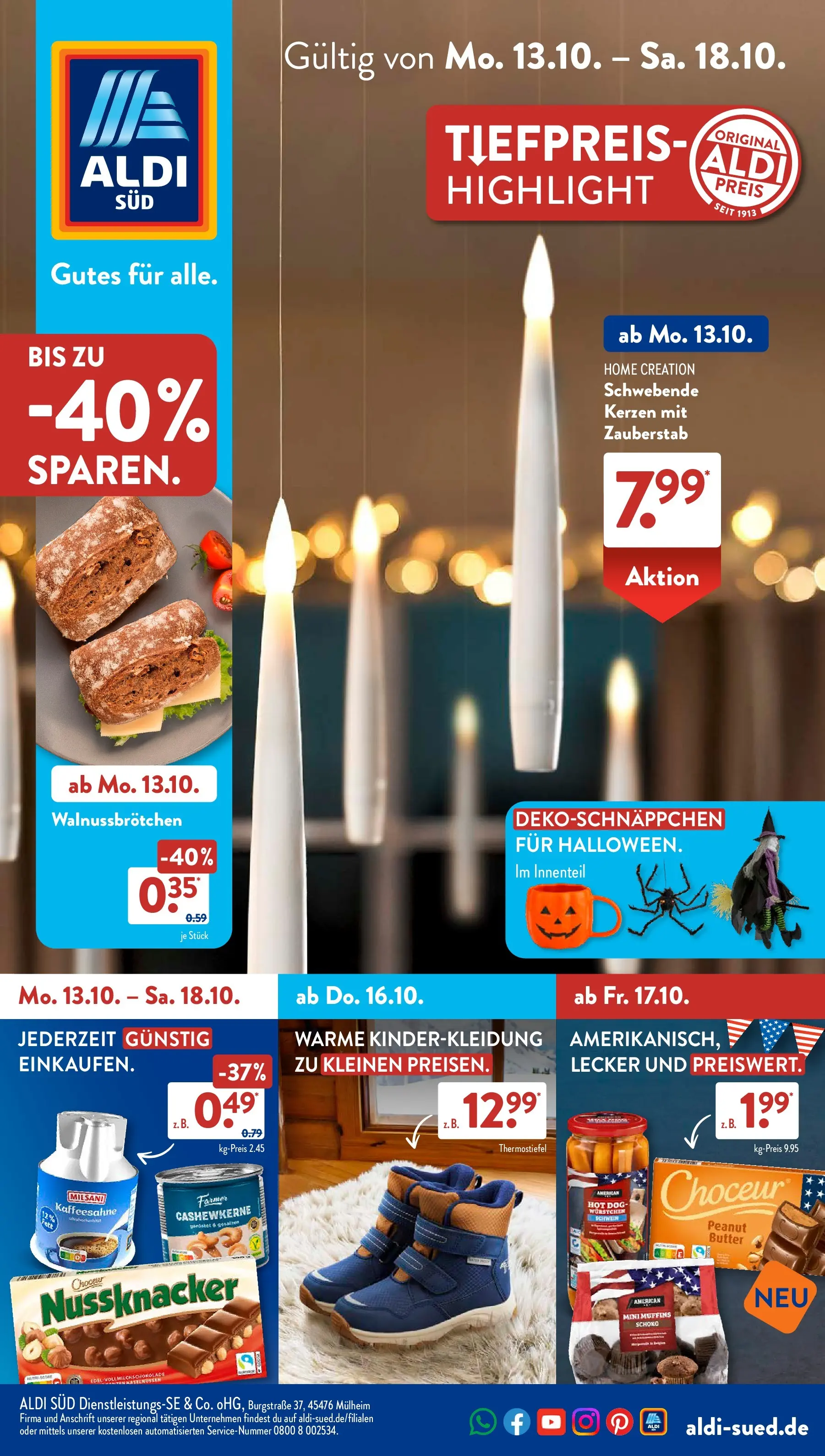 Aldi Süd - Aldi Süd: Wochenangebote (ab 13.10.2025) zum Blättern | Seite: 1 | Produkte: Butter, Home creation