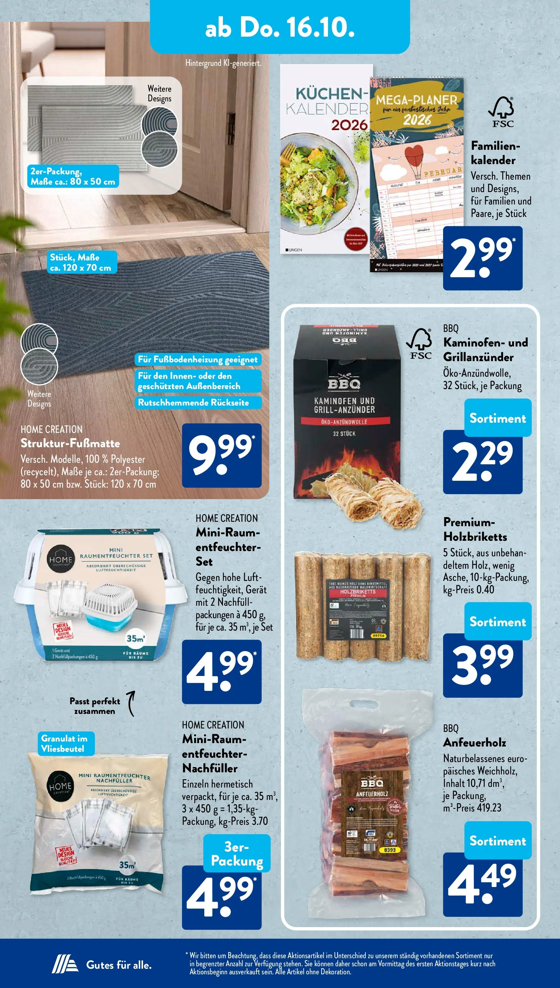 Aldi Süd - Aldi Süd: Wochenangebote (ab 13.10.2025) zum Blättern | Seite: 18 | Produkte: Kaminofen, Kuchen, Home creation