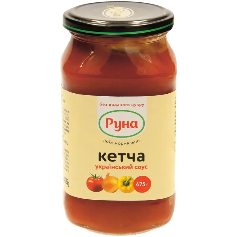 Ketcha leicht-Tomatensoße nach ukrainischer Art, mit Süssungsmittel, ohne Zuckerzusatz, sterelisiert