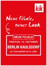 KiK KiK: Neueröffnung in Berlin - bis 09.10.2025